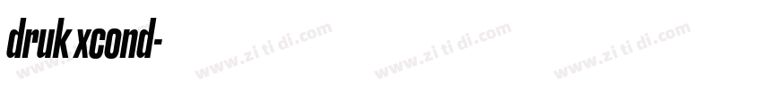 druk xcond字体转换